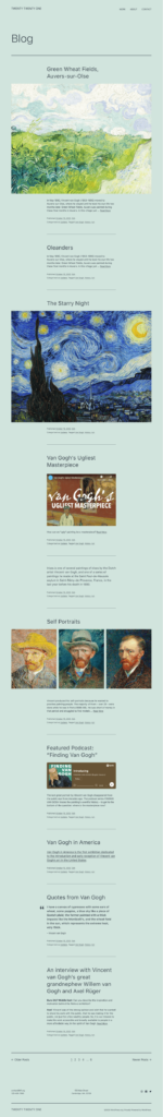 Archive page twenty twenty 0ne theme wpspice