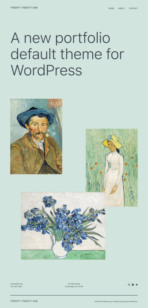 Homepage twenty twenty 0ne theme wpspice